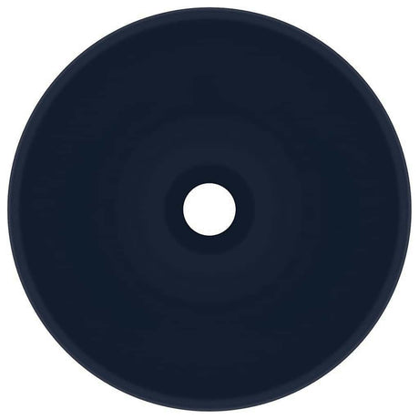 Vidaxl Washbasin Run 32.5x14 cm ceramiczna mata z ciemnoniebieski