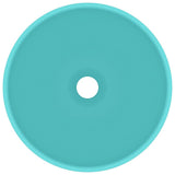 VIDAXL WASHBASIN Runda 32,5x14 cm ceramiczna Matt Light Green