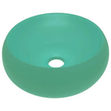 Vidaxl Washbasin Round 40x15 cm ceramiczny Matt Light Green