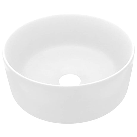 Vidaxl Washbasin około 40x15 cm ceramiczna mata biała