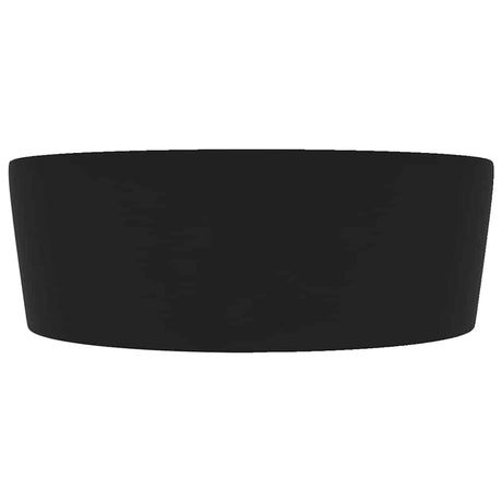 Vidaxl Washbasin z lądowaniem 36x13 cm ceramiczna matowa czarna czarna