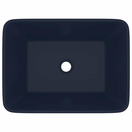 Vidaxl Washbasin 41x30x12 cm ceramiczna mata z ciemnoniebieski