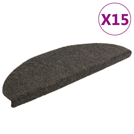 Vidaxl Schody Maty Selfeza 15 sztuk 65x21x4 cm antracytowe półroczki duże