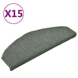 Maty schodowe Vidaxx 15 szt. 65x24x4 cm ciemnozielone półokrągłe duże