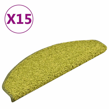 Maty schodowe Vidaxx 15 szt. 65x21x4 cm zielone półokrągłe duże