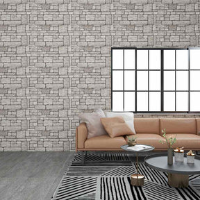 Vidaxl 10 ST Panele ścienne 3D Grey Brick EPS