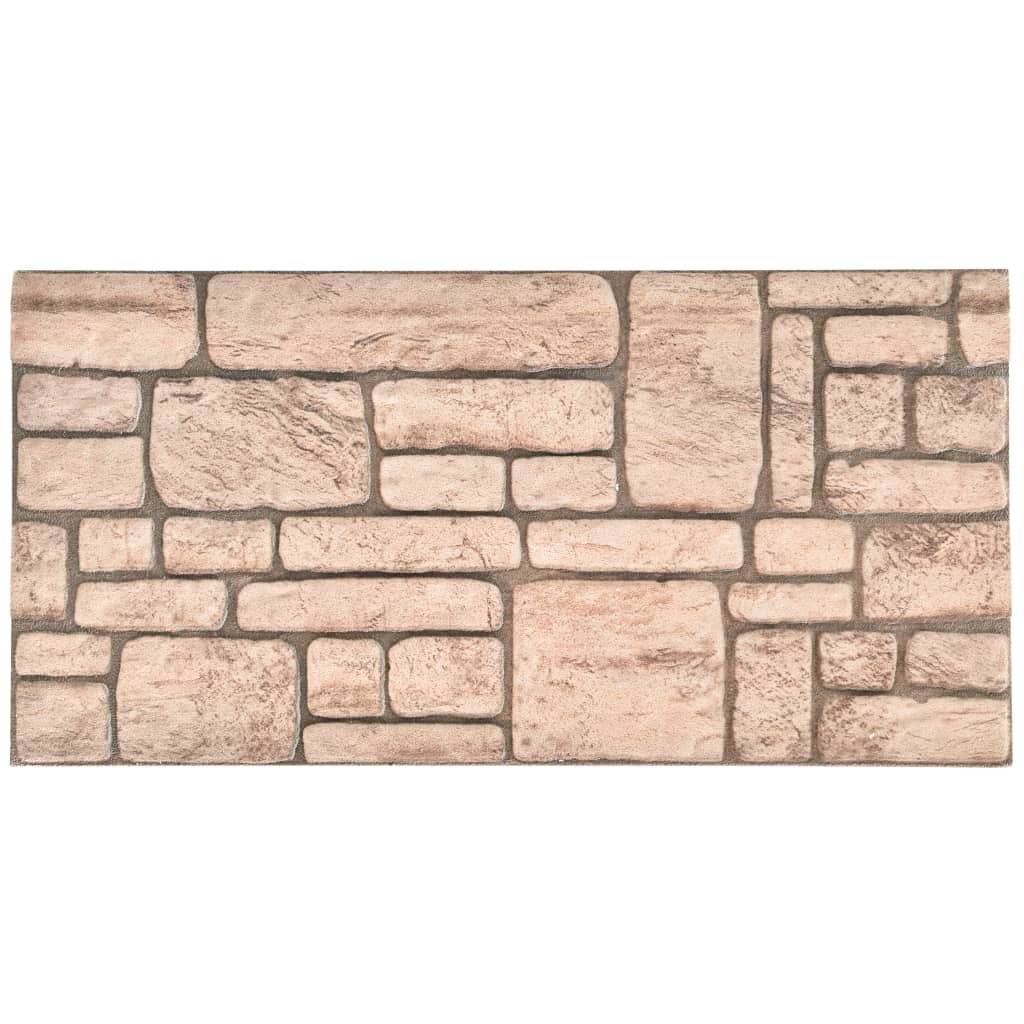 Vidaxl 11 ST Panele ścienne 3D Beige Brick EPS