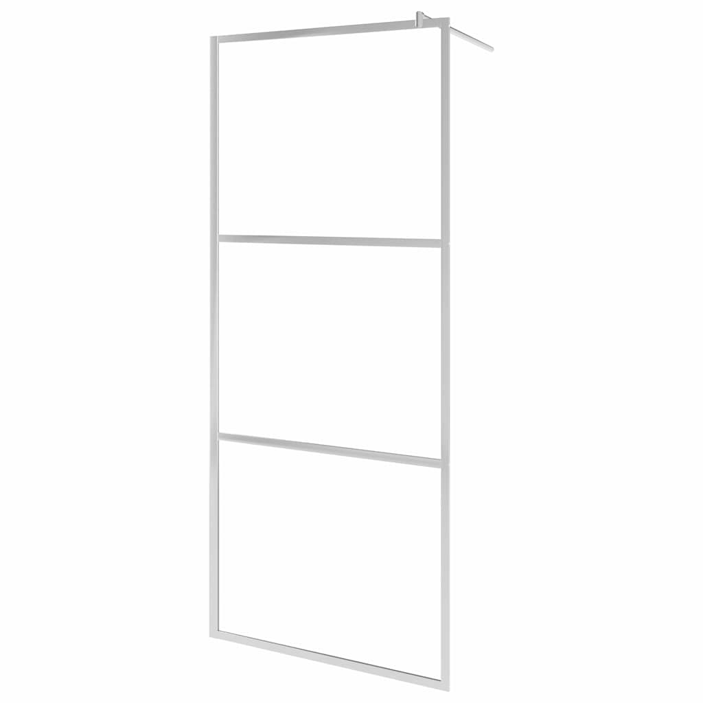 Vidaxl Walk-in Shower Wall Halfmat 100x195 cm ESG szkło