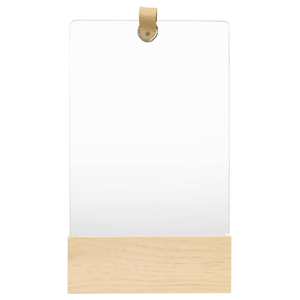 Vidaxl wandspiegel 23x29,5 cm massief grenenhout