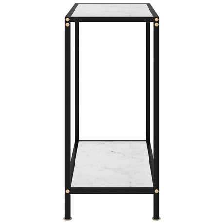 Vidaxl wandtafel 60x35x75 cm gehard glas wit