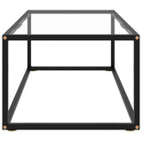 Vidaxl salontafel met gehard glas 100x50x35 cm zwart