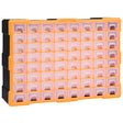 Vidaxl Organizer z 64 szufladami 52x16x37,5 cm