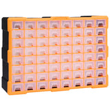 Vidaxl Organizer z 64 szufladami 52x16x37,5 cm