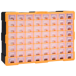 Vidaxl Organizer z 64 szufladami 52x16x37,5 cm