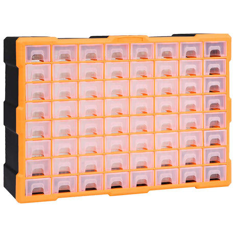 Vidaxl Organizer z 64 szufladami 52x16x37,5 cm