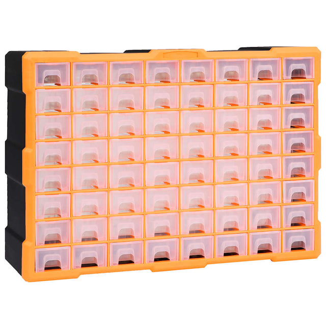 Vidaxl Organizer z 64 szufladami 52x16x37,5 cm