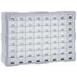 Vidaxl Organizer z 64 szufladami 52x16x37,5 cm