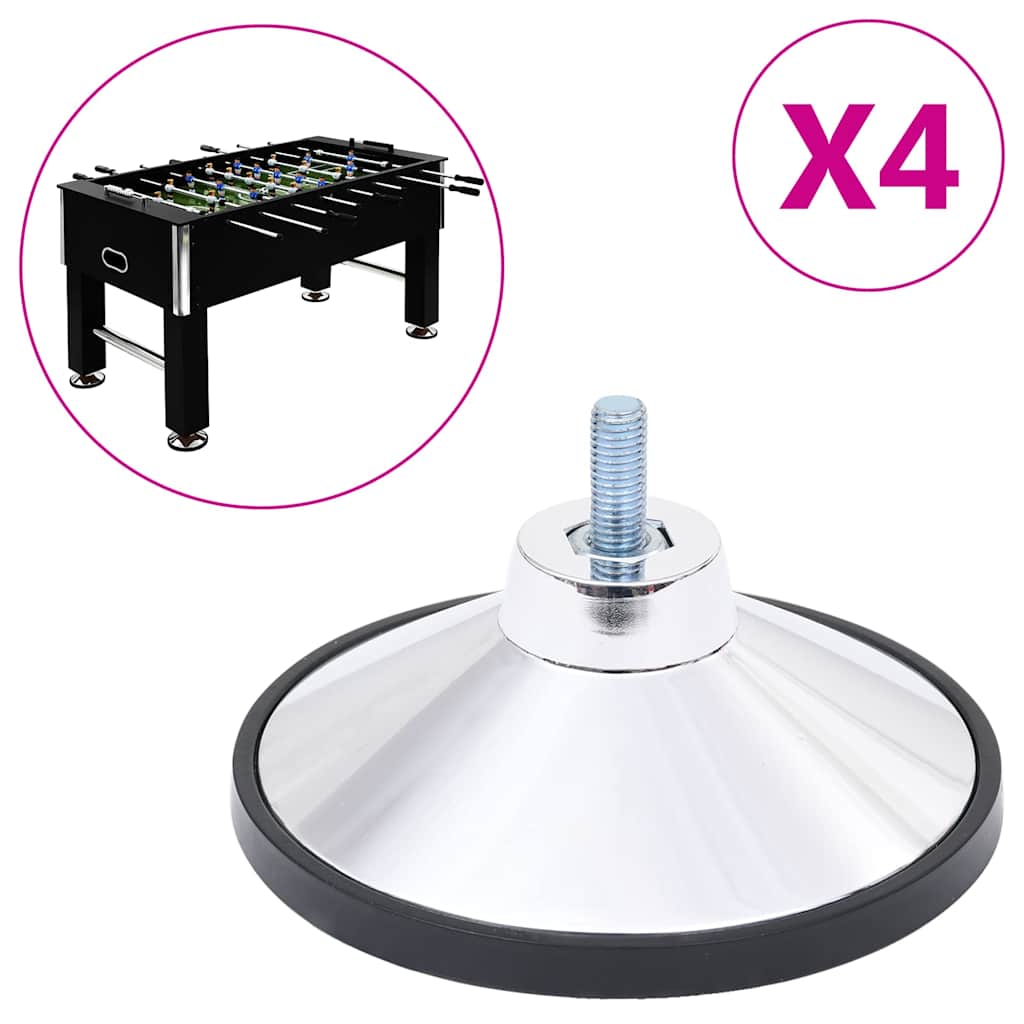 Vidaxl Football Table Legs 4 St Chrome M10