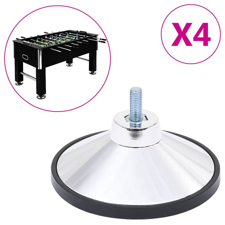 Vidaxl Football Table Legs 4 St Chrome M10