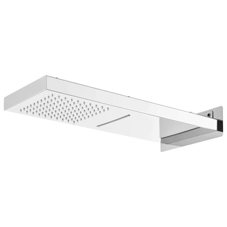 Vidaxl Shower System STIRE -BEZPEŁNIE STAL STAL Srebrny