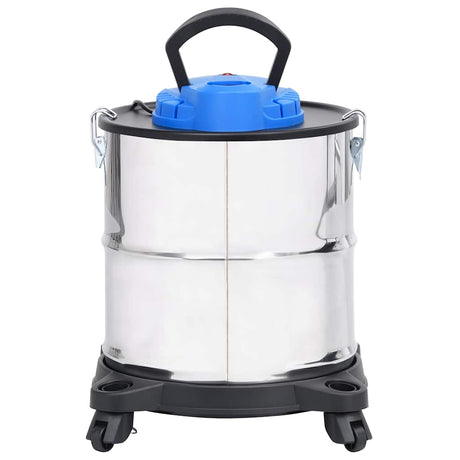 Vidaxl popiół pyłek z filtrem HEPA 1200 W 20 L STAL nierdzewna