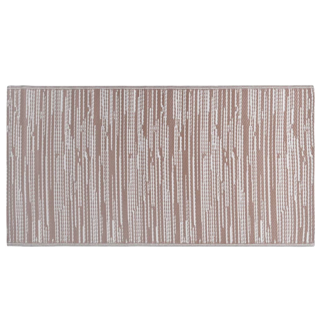 Vidaxl zewnętrzny dywan aakil 80x150 cm pp brąz