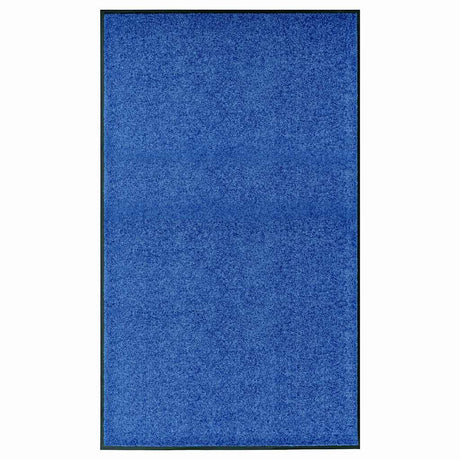Vidaxl Doormat Washable 90x150 cm niebieski