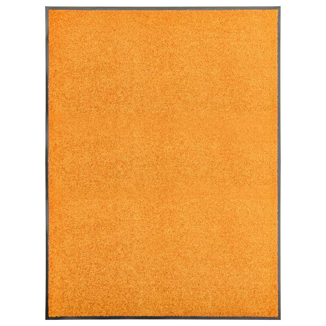 Vidaxl Doormat Washable 90x120 cm pomarańczowy