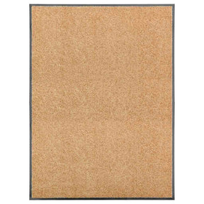 Vidaxl Doormat Washable 90x120 cm krem