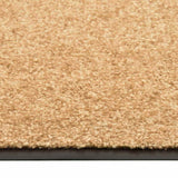 Vidaxl Doormat Washable 90x120 cm krem