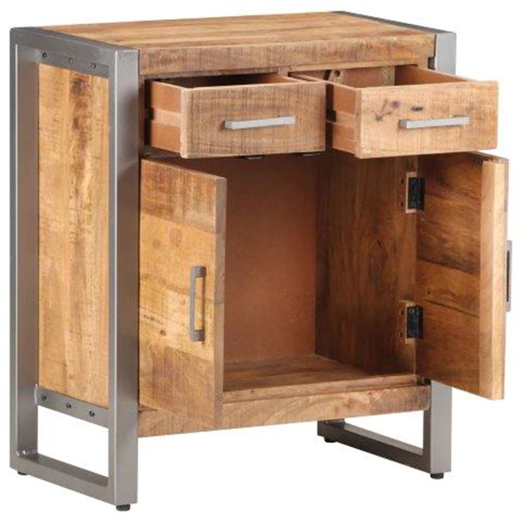 Vidaxl dressoir 60x35x72 cm ruw mangohout