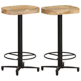 Vidaxl barkrukken 2 st 66 cm massief mangohout