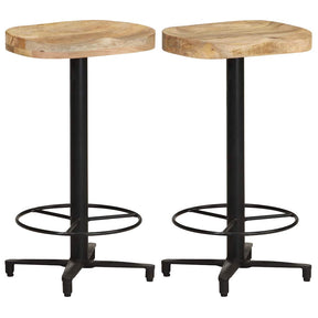 Vidaxl barkrukken 2 st 66 cm massief mangohout