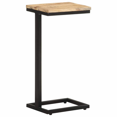 Vidaxl bijzettafels 2 st 31,5x24,5x64,5 cm ruw mangohout