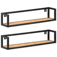 Vidaxl wandschappen 2 st 80 cm massief acaciahout