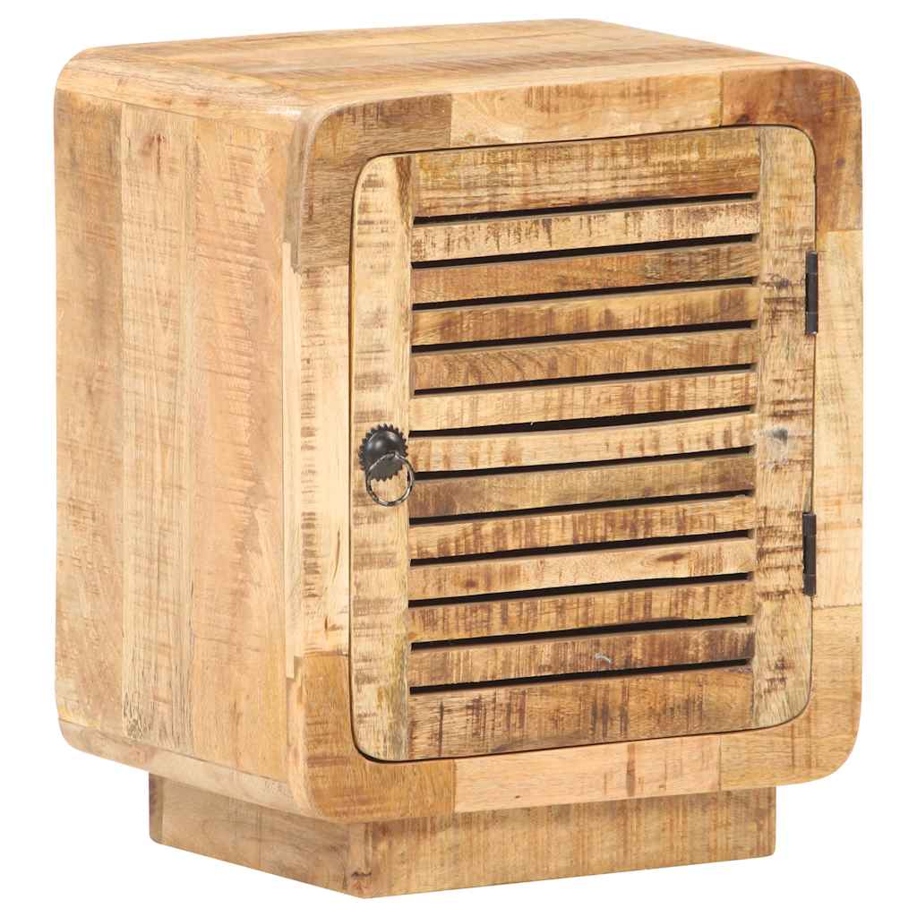 Vidaxl nachtkastje 40x30x50 cm ruw mangohout