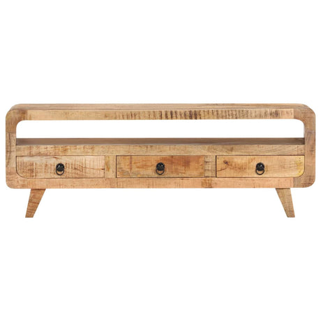 Vidaxl tv-meubel 117x30x41 cm massief ruw mangohout
