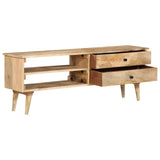 Vidaxl tv-meubel 140x30x50 cm massief mangohout