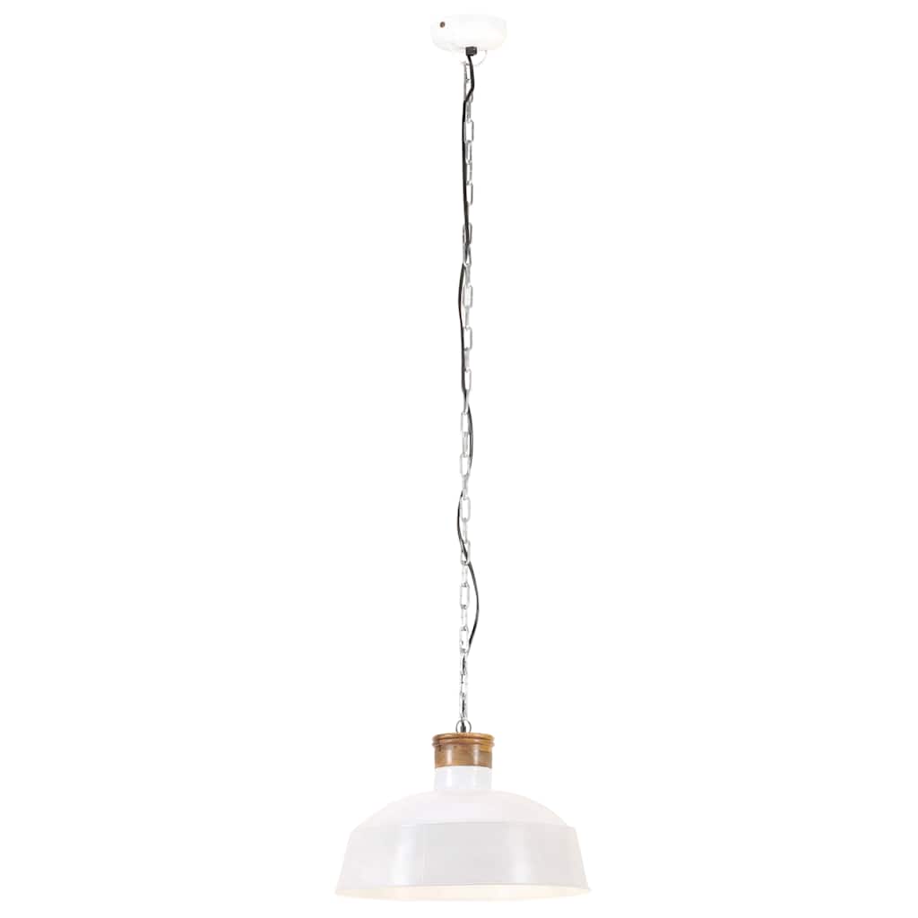 Vidaxl Hanging Lampa Industrial E27 58 cm biały