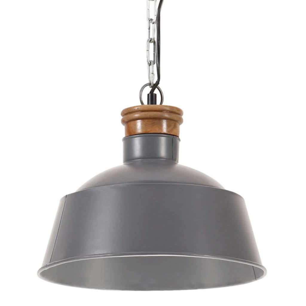 Lampa wisząca Vidaxl Industrial E27 32 cm szary