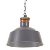 Lampa wisząca Vidaxl Industrial E27 32 cm szary