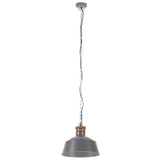 Lampa wisząca Vidaxl Industrial E27 32 cm szary