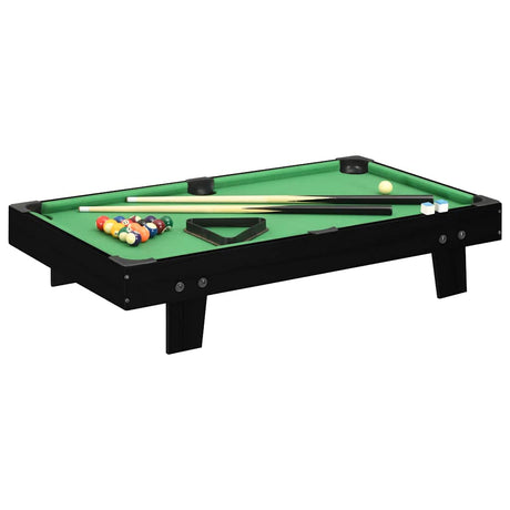 Vidaxl MiniPool Tabela 3 stopy 92x52x19 cm czarno -zielony