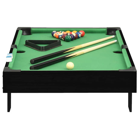 Vidaxl MiniPool Tabela 3 stopy 92x52x19 cm czarno -zielony