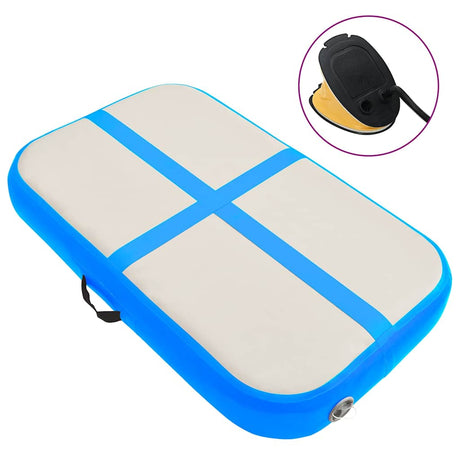 Mata gimnastyczna vidaxl z nadmuchiwaną pompą 60x100x10 cm PVC Blue