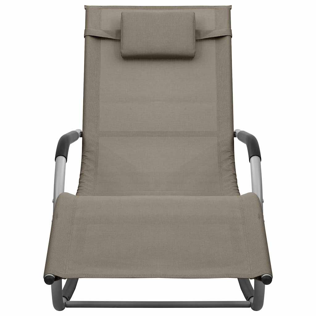 Vidaxl ligbedden 2 st textileen taupe en grijs