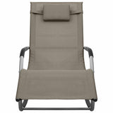 Vidaxl ligbedden 2 st textileen taupe en grijs