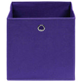 Vidaxl Storage Boxes 4 szt. 28x28x28 cm bez tlenki fioletowy