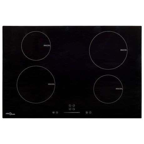 VIDAXL INDUKCJA HOB 4 strefy dotykowe 7000 W 77 cm szkło