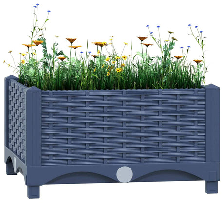 Sadzarka vidaxl podniesiona 40x40x23 cm polipropylen